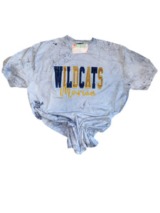 Blue Tie Dye Glitter Shirt