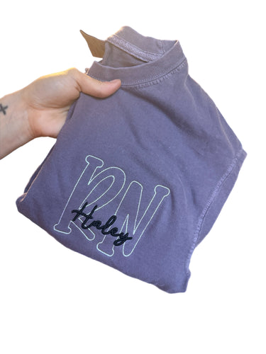Title and Puff Name Pocket Tee